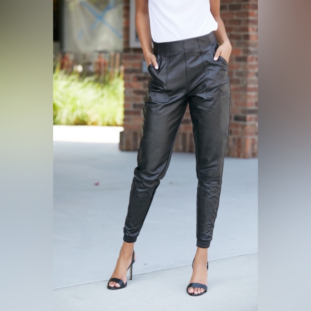 Spanx Leather Like Jogger size L never worn